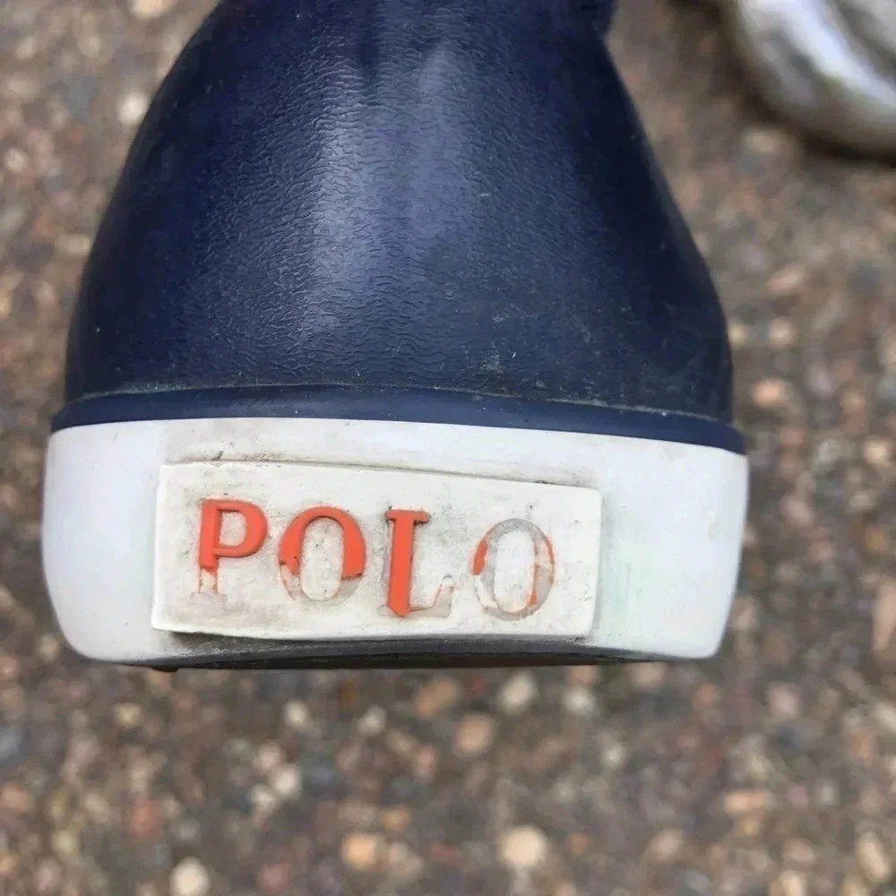 Polo Ralph Lauren Men's Blue Isaak High top Sneakers Size 9